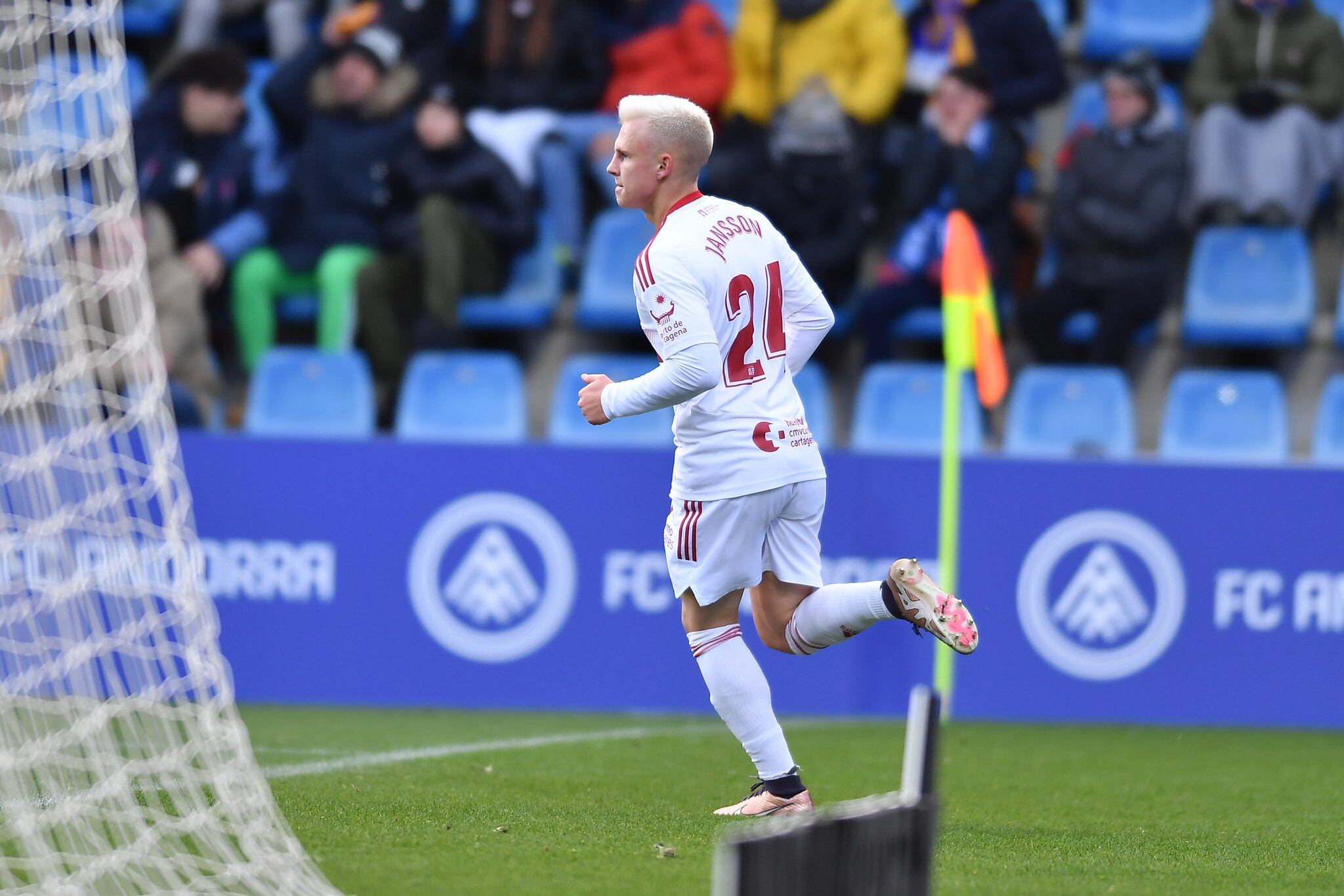 Jansson celebra el gol de la victoria