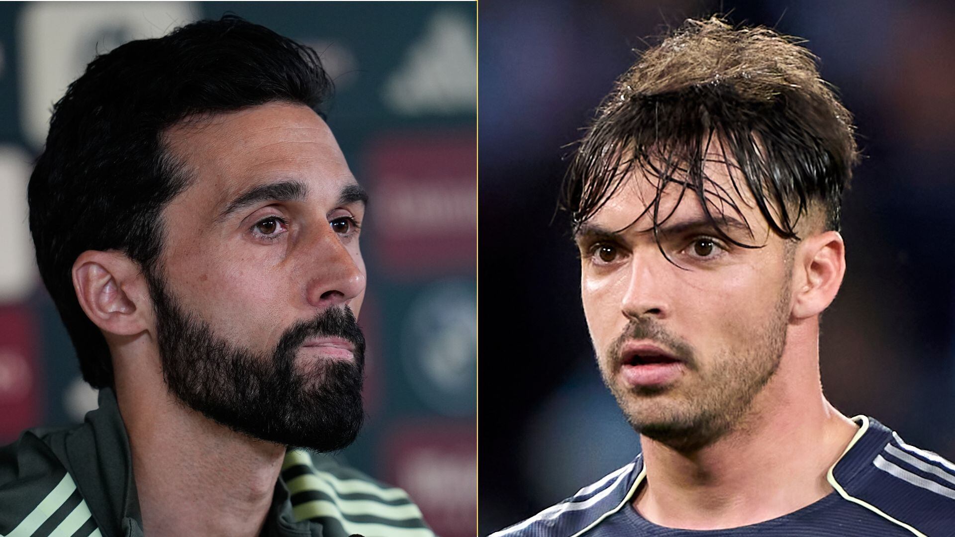 Montaje con fotografías de Álvaro Arbeloa y Raúl Asencio