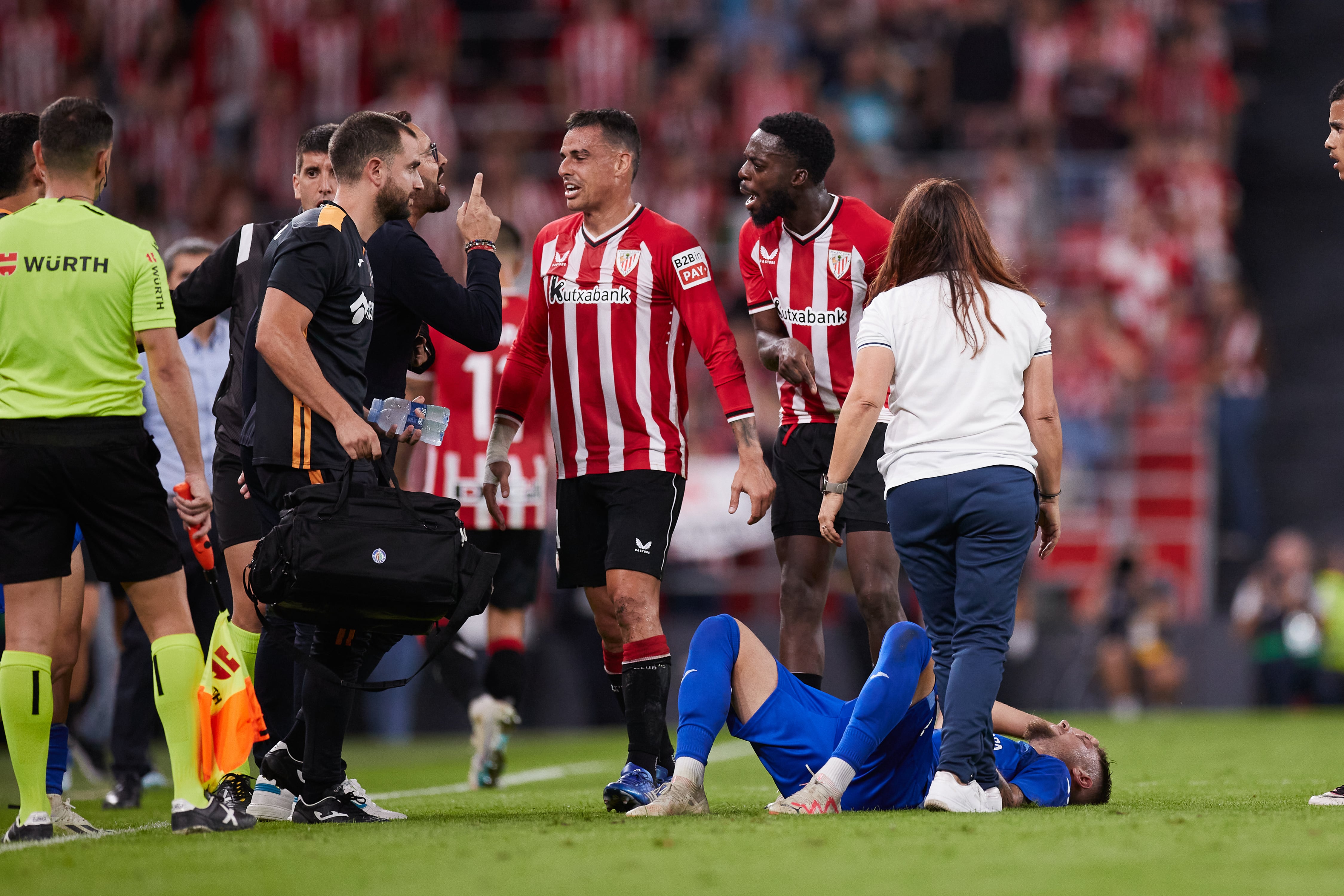 Iñaki Williams le recrimina a José Bordalás su actitud.