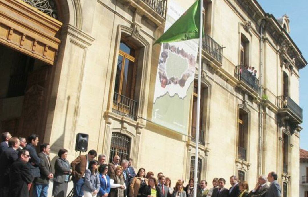 Una de las primeras celebraciones del Día de la Provincia de Jaén.