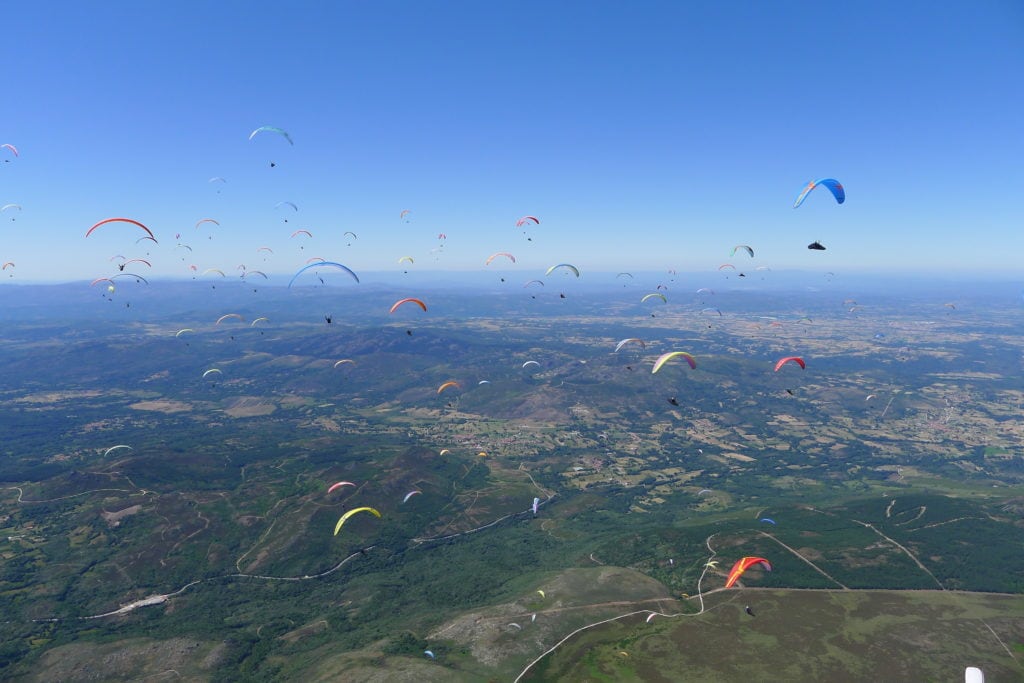 Campionato de España de Parapente na Serra do Larouco