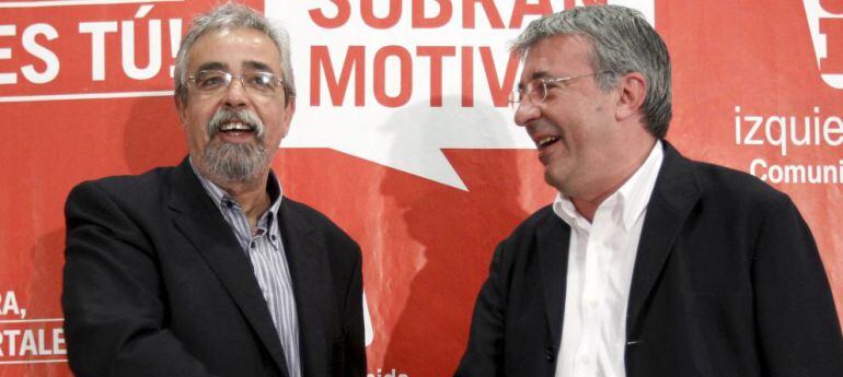 Los portavoces de la Comunidad y el Ayuntamiento de Madrid, Ángel Pérez y Gregorio Gordo