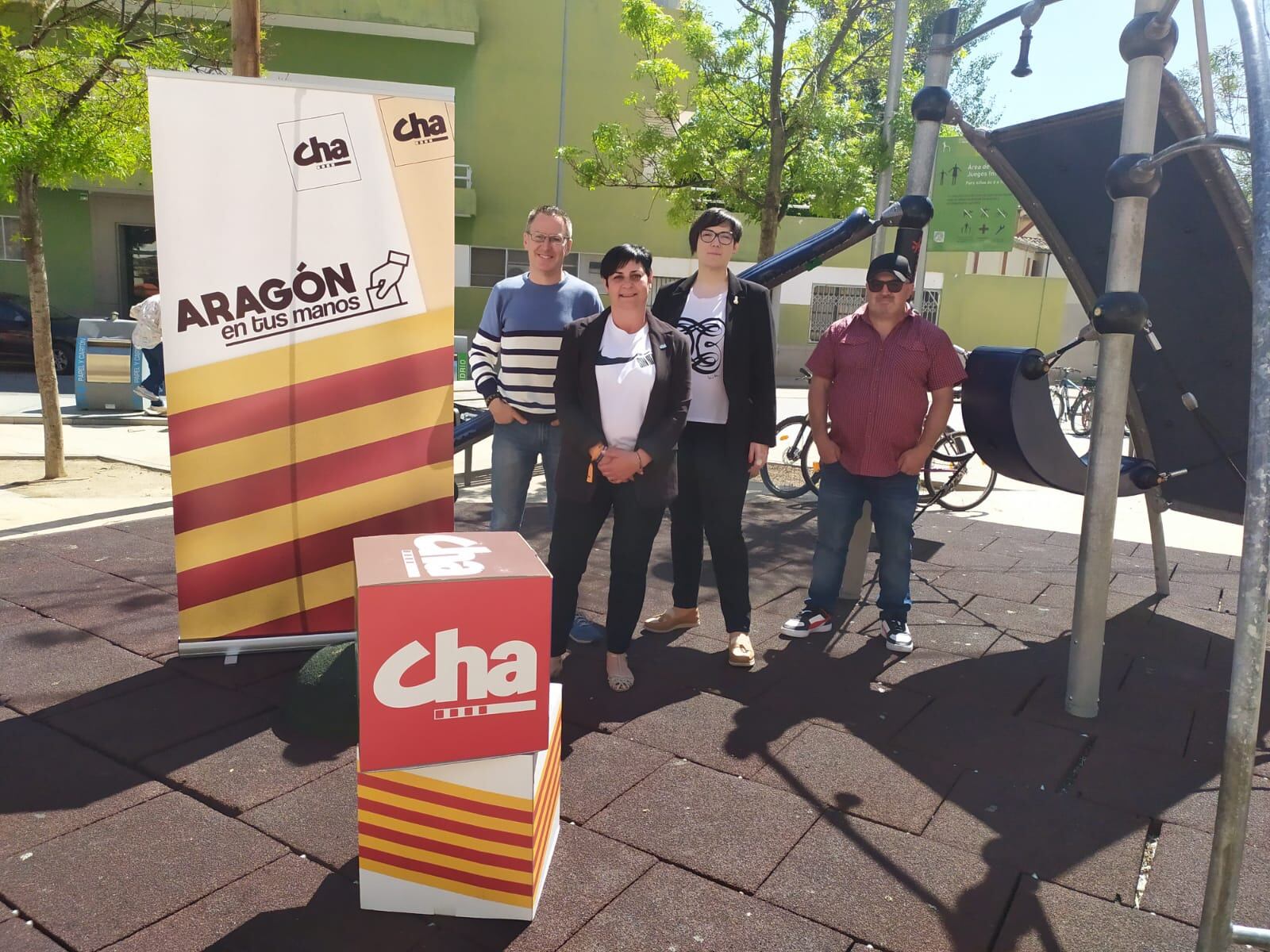 Sonia Alastruey junto a miembros de CHA