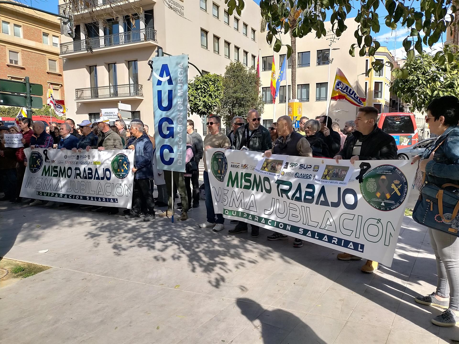 Imagen de la manifestación convocada por AUGC
