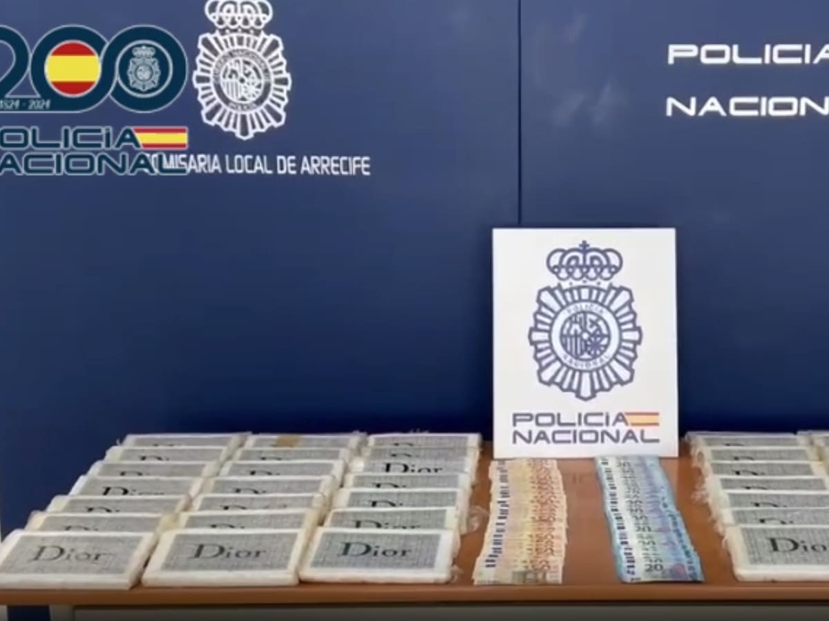 Descubren 21 kilos de cocaína en una autocaravana en Lanzarote y cae una organización criminal