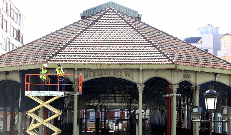 Obras de reforma del Mercado del Val