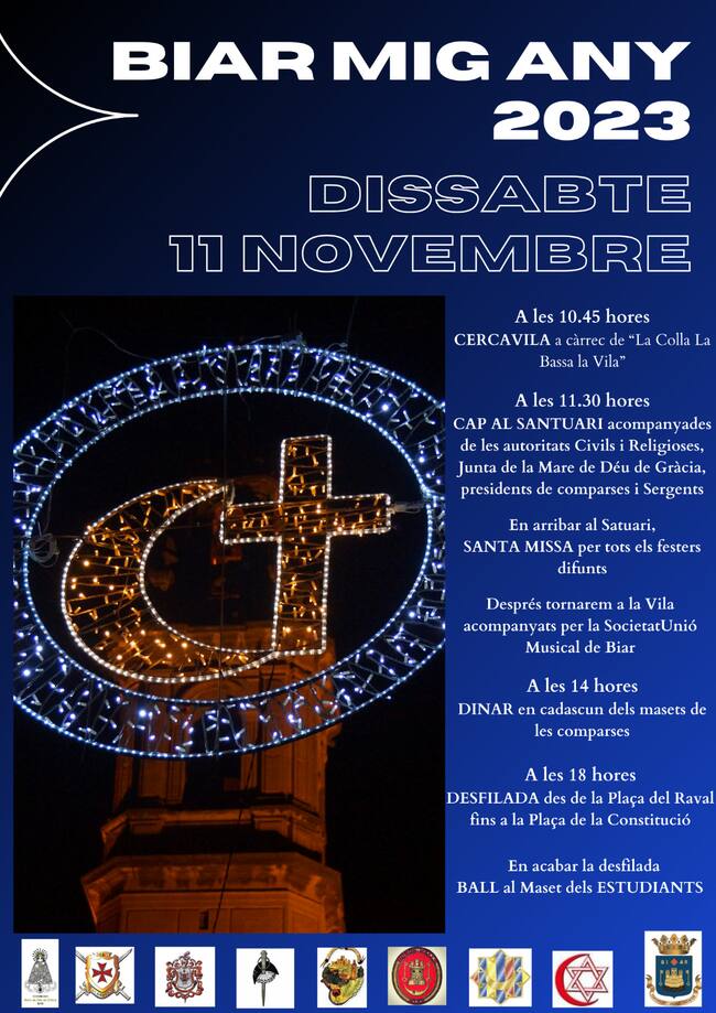 Programa de los actos previstos en el Medio Año