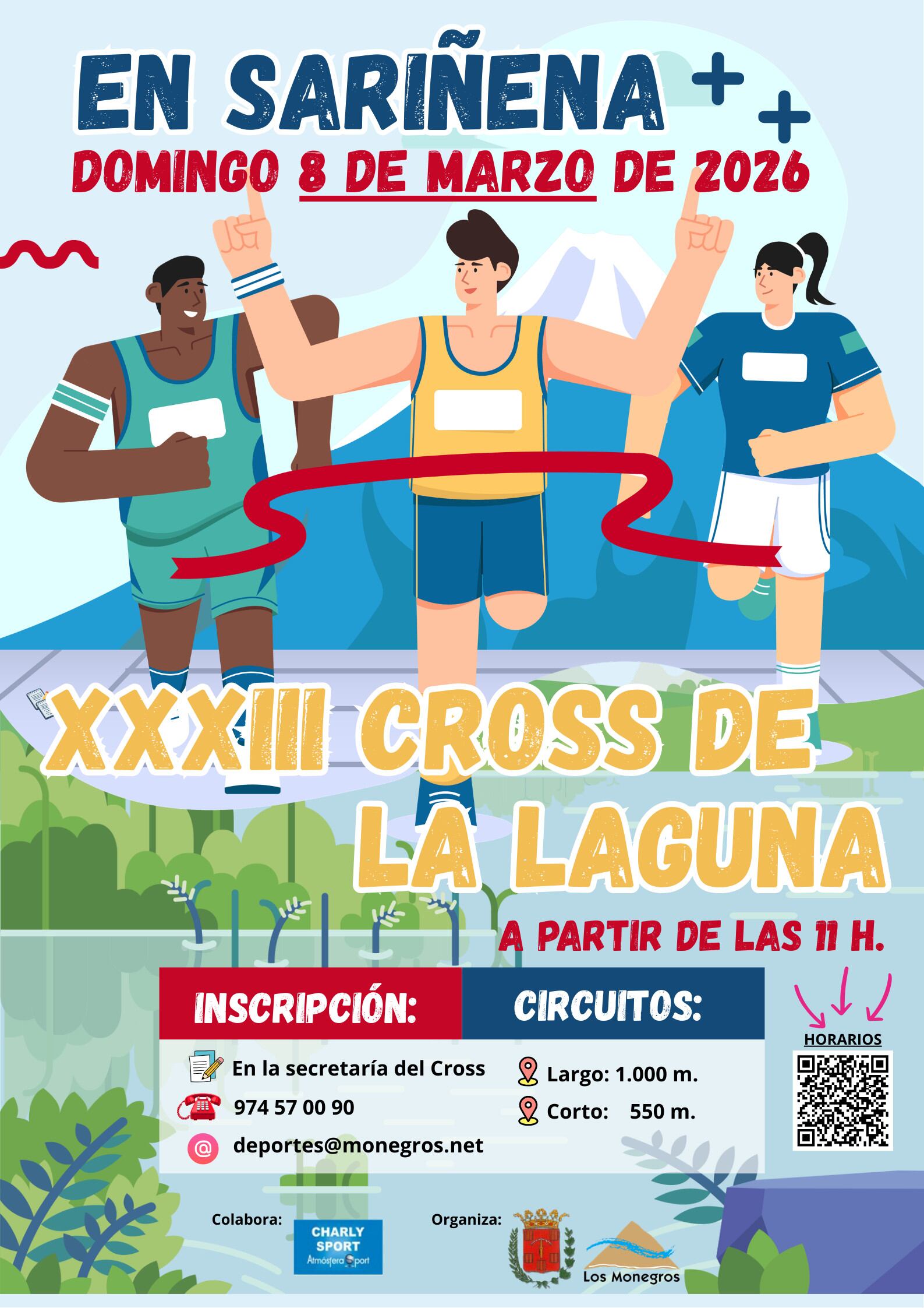 El Cross de La Laguna de Sariñena se celebrará finalmente el domingo día 8 de marzo
