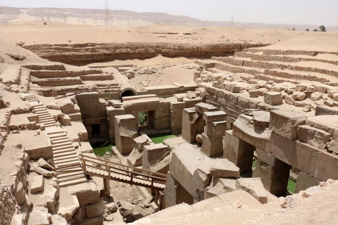 Panorámica de Abidos, una de las ciudades más antiguas del antiguo Egipto donde se ha descubierto la fábrica de cerveza