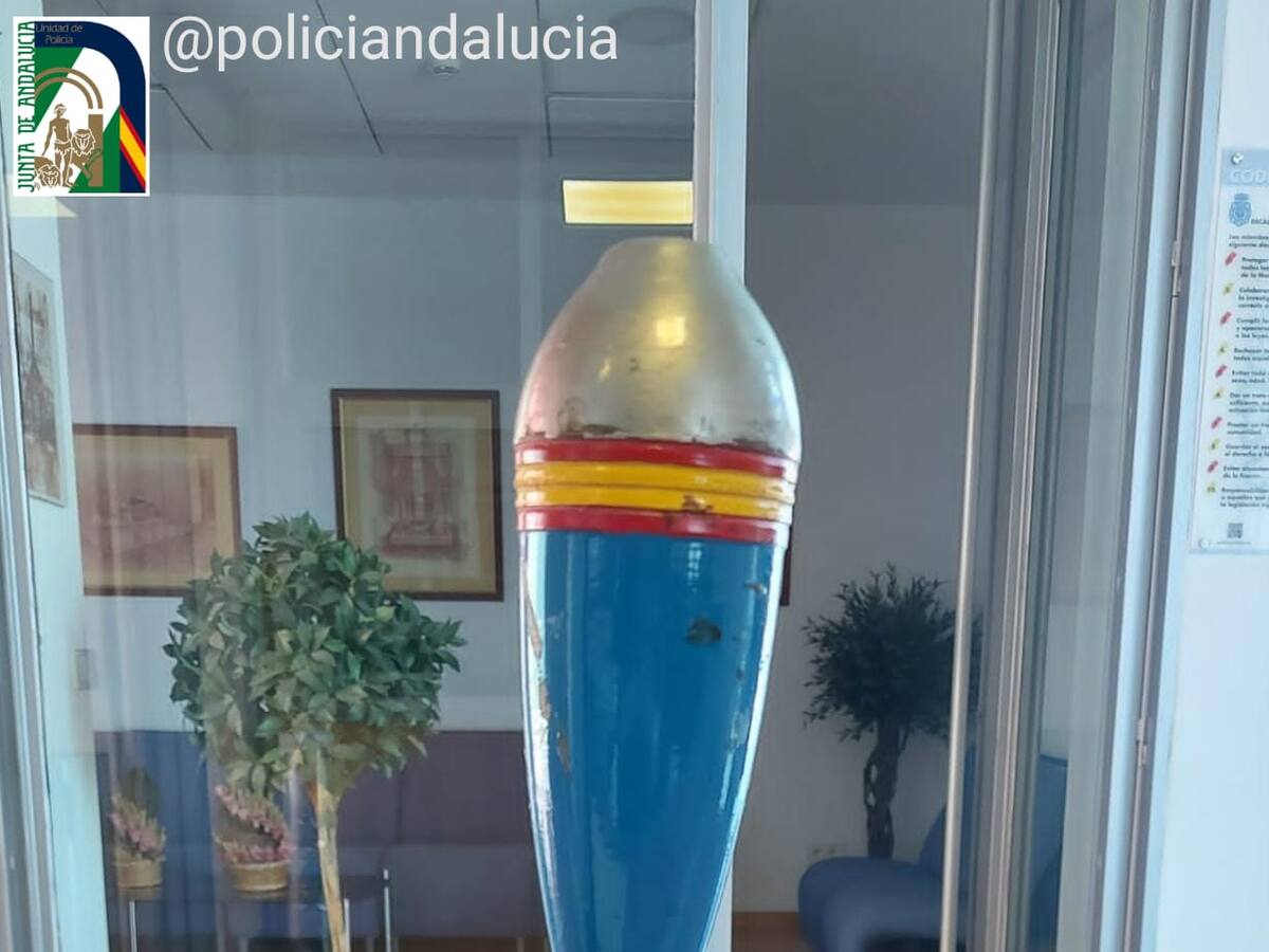 Hallado un proyectil mortero de la Guerra Civil en Jaén