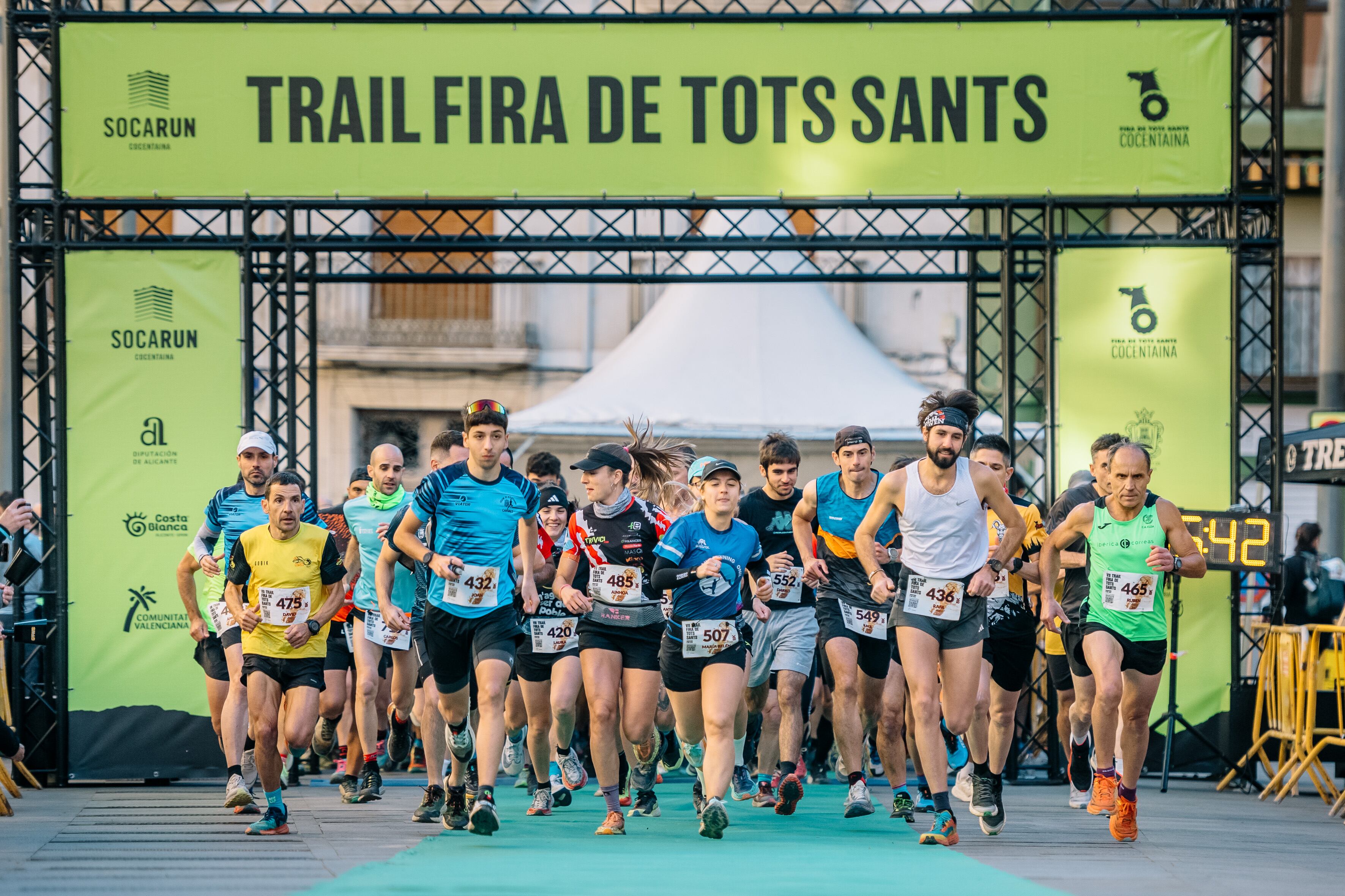 Salida del Trail Fira de Tots Sants 2025 de Cocentaina