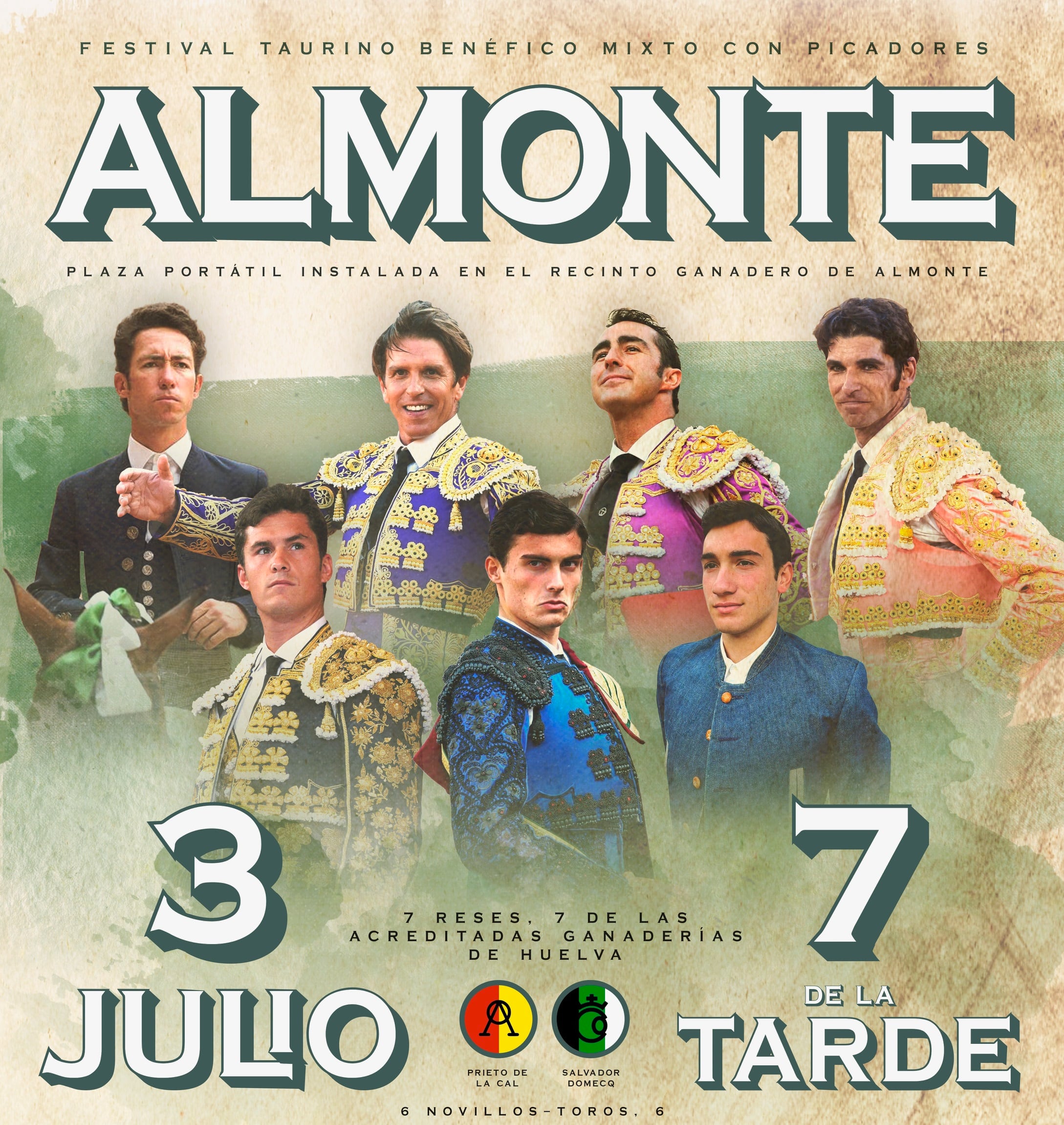 Cartel del festival taurino que se celebrará el 3 de julio en Almonte