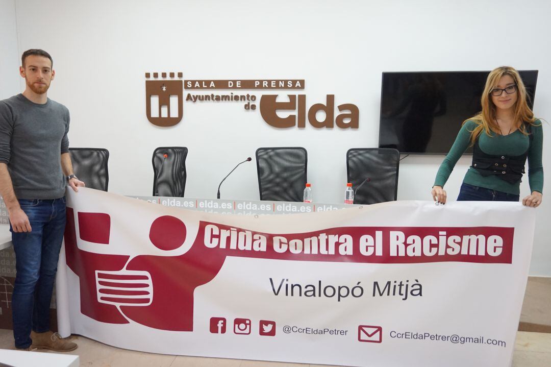Daniel Richarte y Estefanía González, de Crida contra el Racisme en Elda 