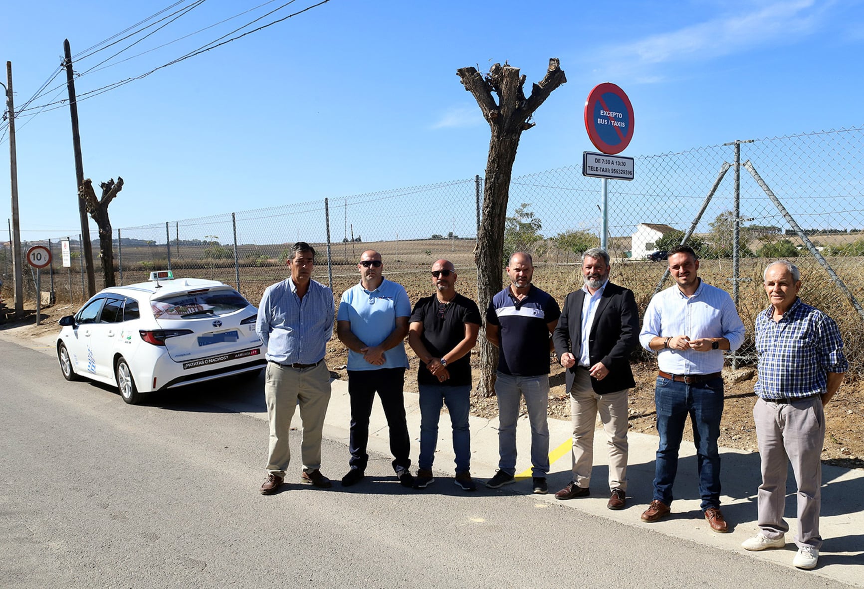 Miembros de la Asociación Jerezana TeleTaxi y la de Medio Rural / Ayuntamiento de Jerez