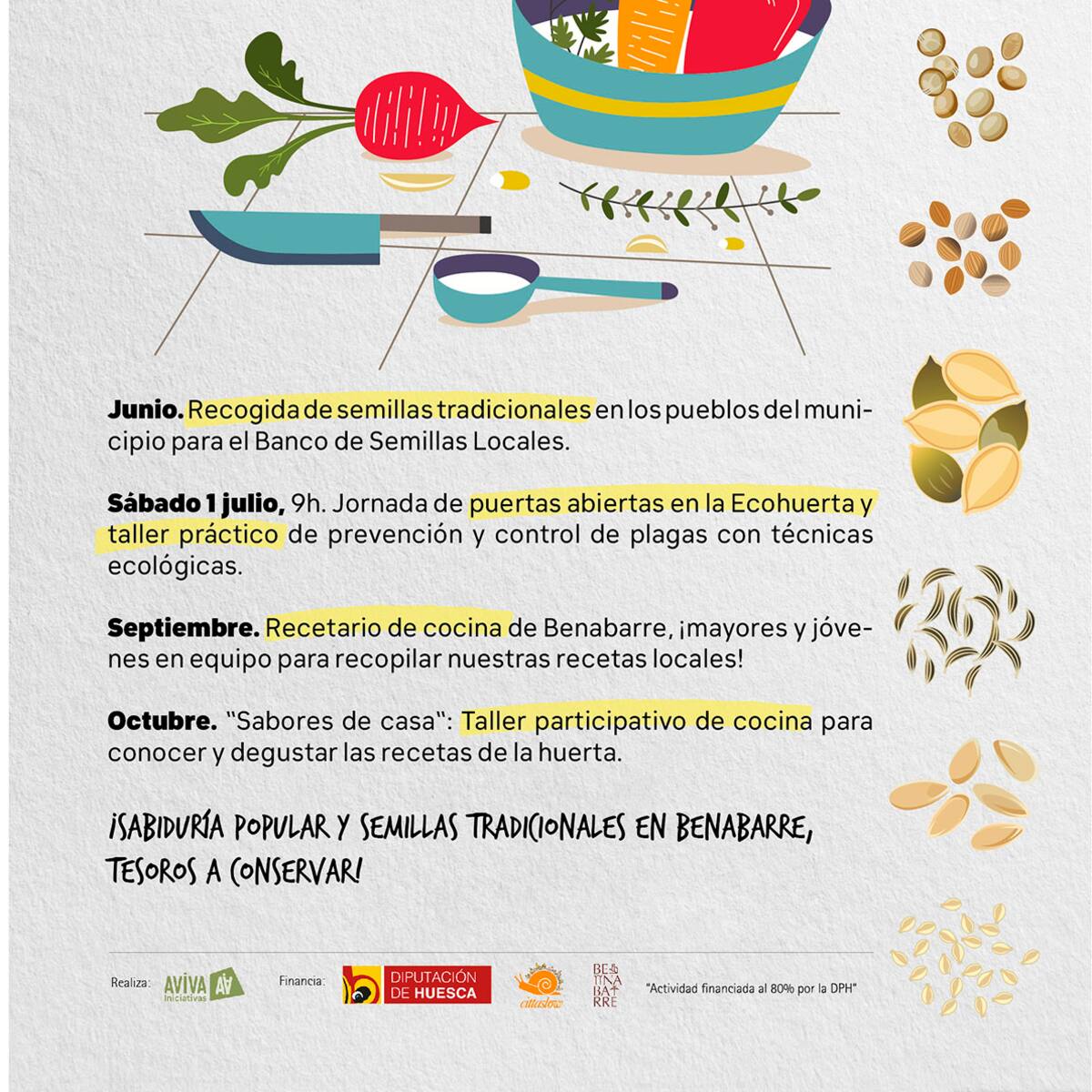 Benabarre inicia el proyecto "Saberes y semillas que alimentan el territorio"