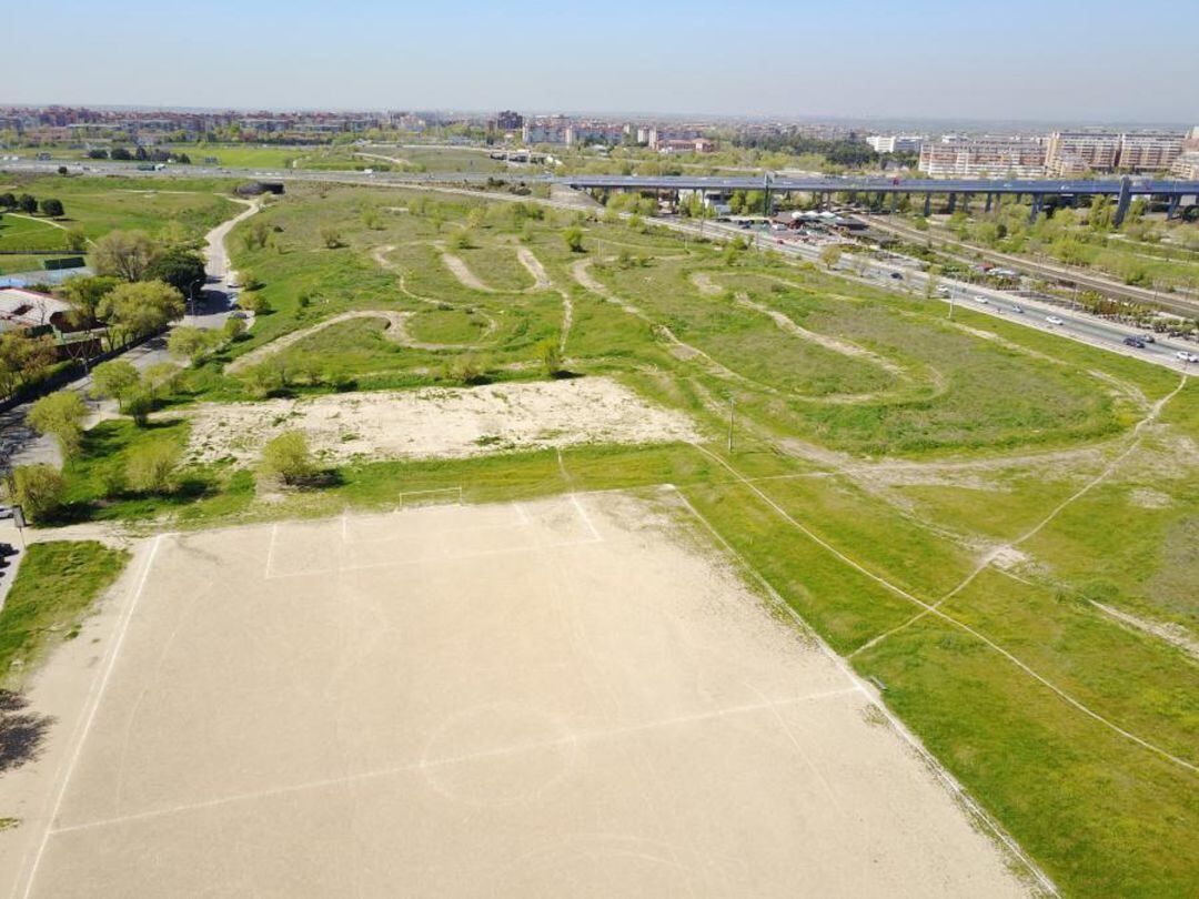 Terrenos donde se construirá la Academia de Fútbol del Atlético de Madrid en Alcorcón