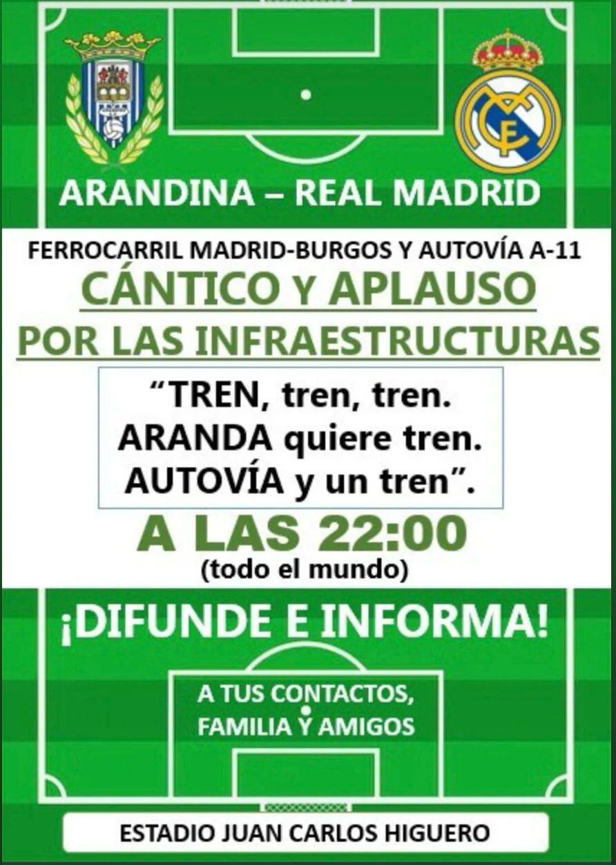 Cartel que anuncia en RRSS este llamamiento