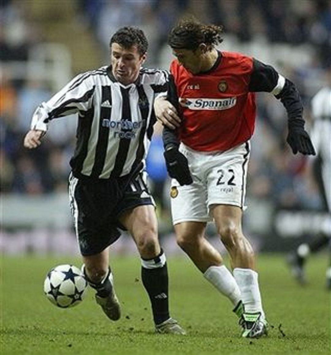 Fernando &quot;Petete&quot; Correa, autor del gol en Newcastle.