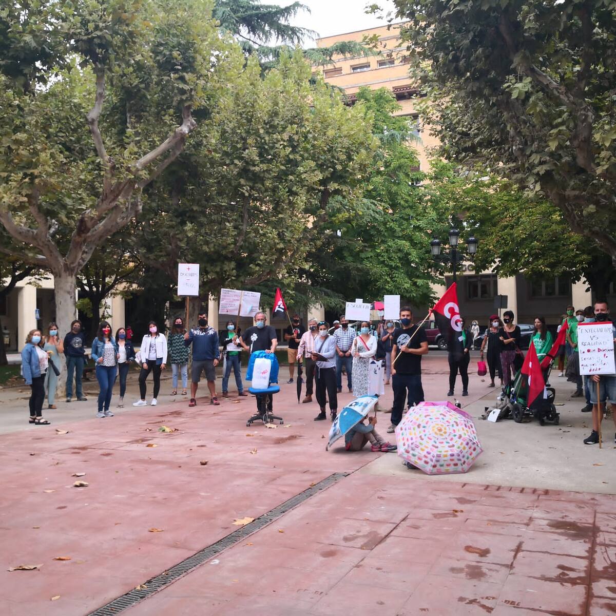 CGT hace huelga en educación con un seguimiento en Huesca que, según la DGA, no llega al 5%