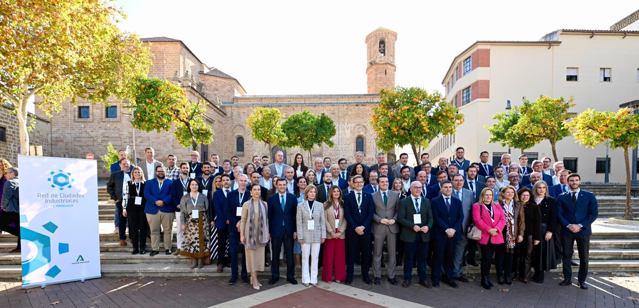 Ayuntamientos participantes en el último encuentro de la Red de Ciudades Industriales de Andalucía, en Linares.