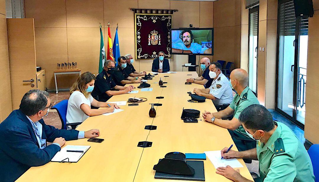 Un momento de la Junta de Seguridad