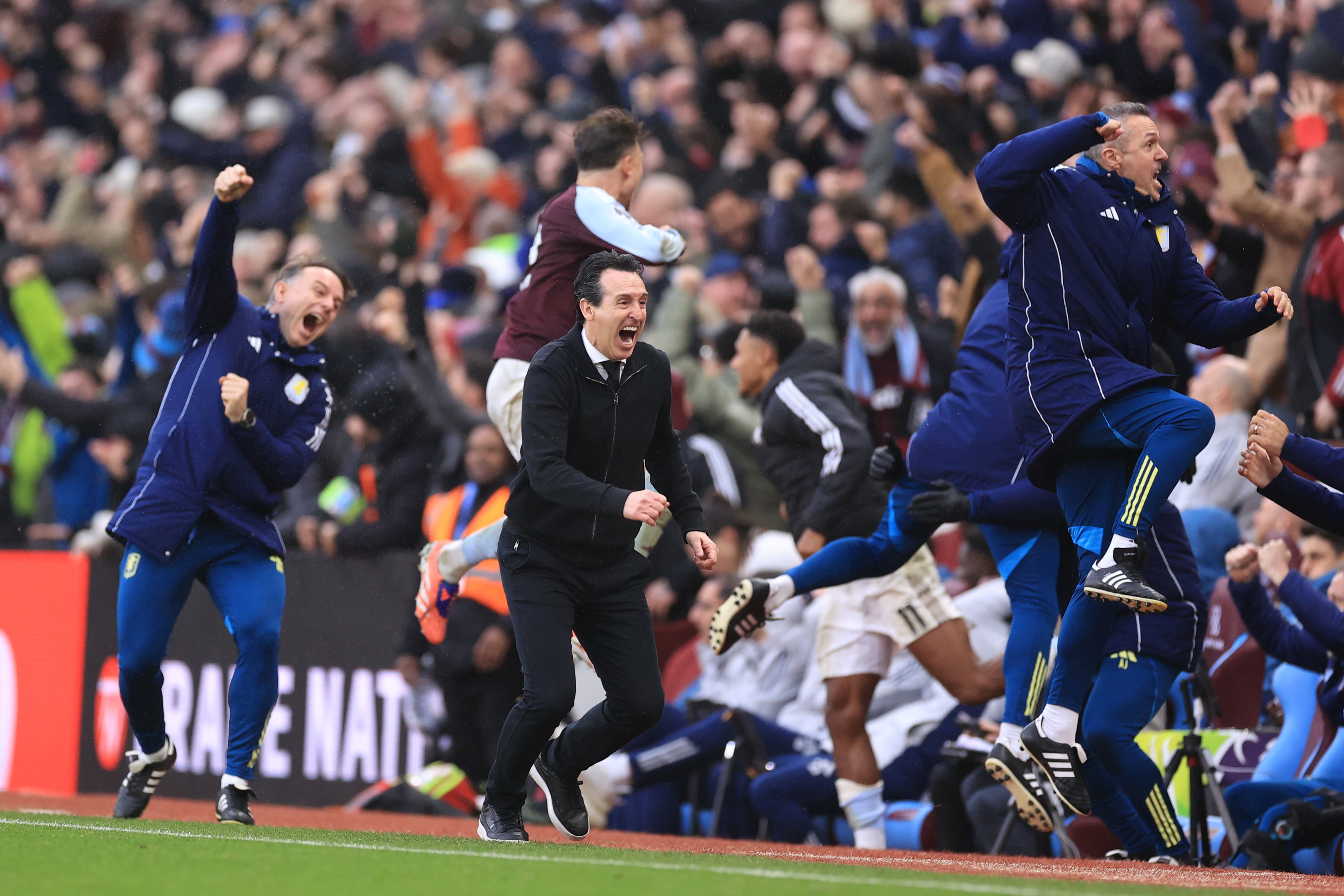 Unai Emery, técnico del Aston Villa, durante un partido. (Simon Stacpoole/Offside/Offside via Getty Images)