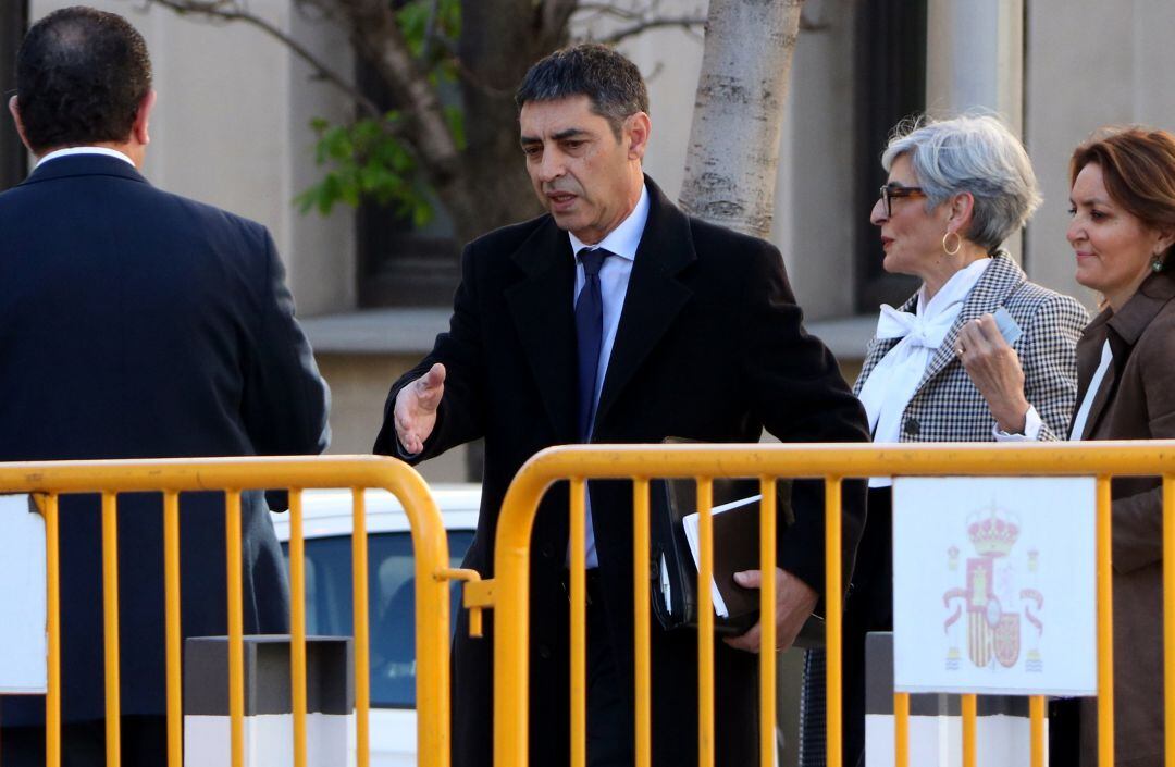 Josep Lluís Trapero llegando al Tribunal Supremo el pasado 14 de marzo