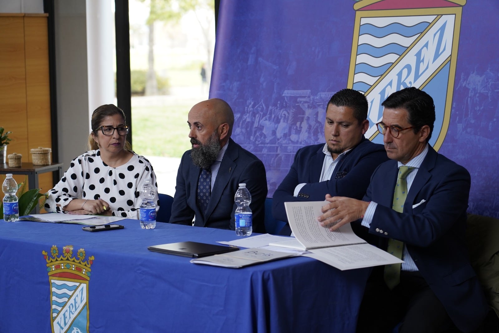 Rueda de prensa tras la Junta de Accionistas del Xerez CD