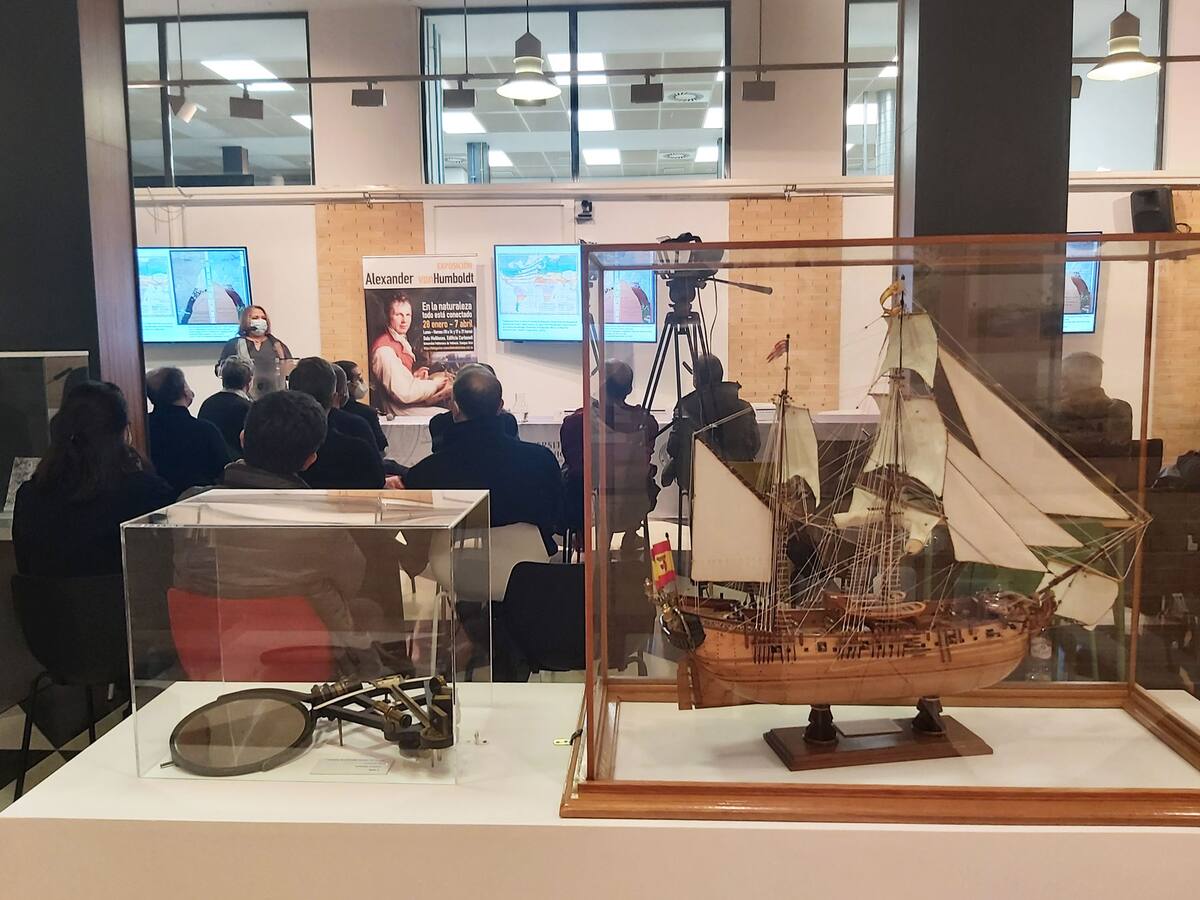 El Campus de Alcoy de la UPV muestra hasta el mes de abril la figura del geógrafo y naturalista Von Humboldt