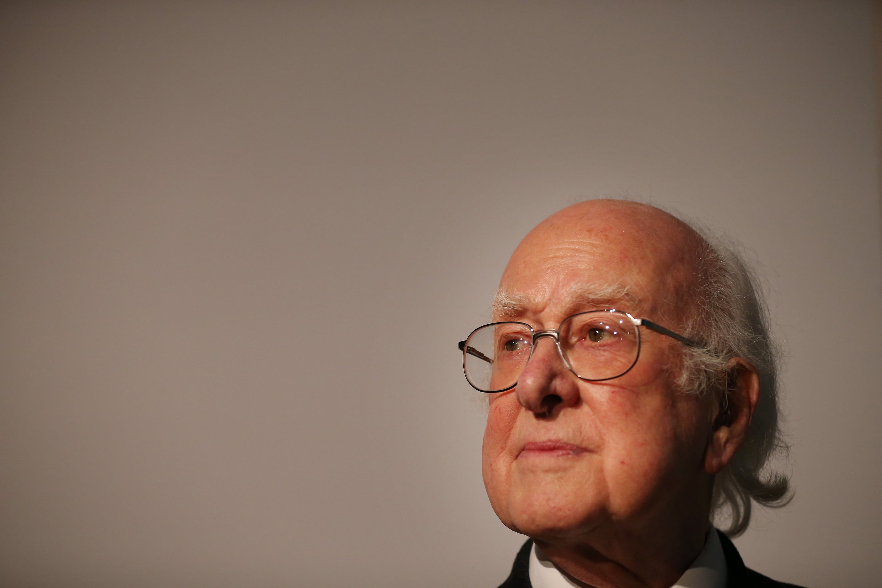 El físico Peter Higgs, descubridor del bosón de Higgs. Archivo.