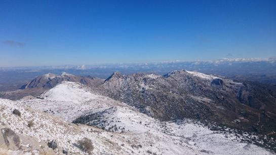 Vistas desde Miramundos, Mágina, esta mañana