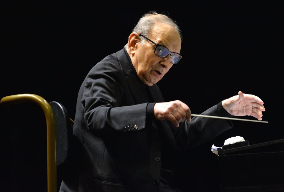 Ennio Morricone, en uno de los conciertos de su gira de despedida