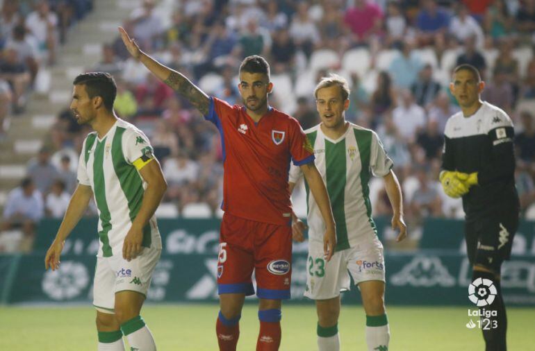 Alain Oyarzun, en un instante del partido ante el Córdoba.