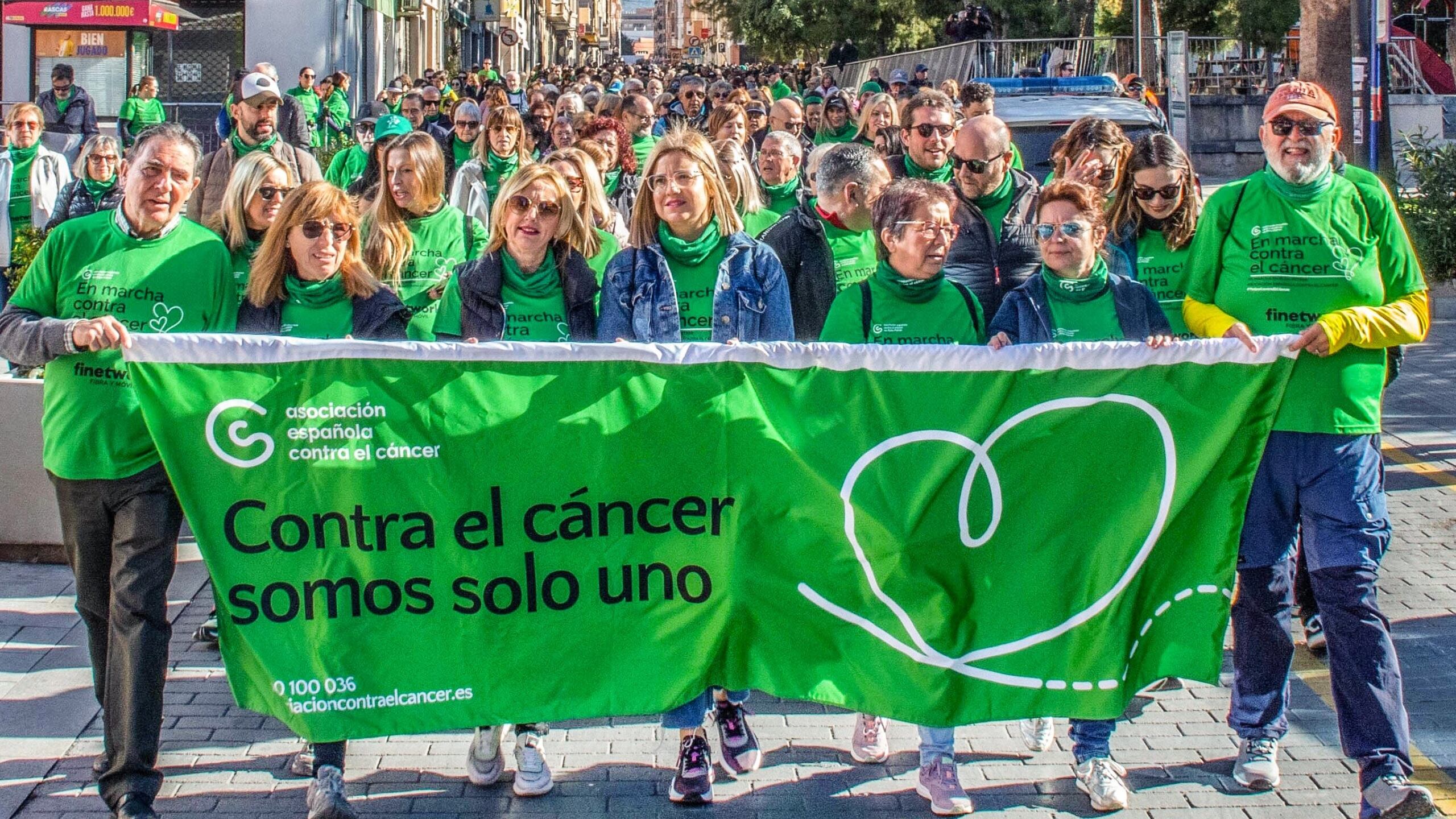 Imagen de archivo de la celebración de la Marcha Solidaria de AECC Elda - Petrer en 2024