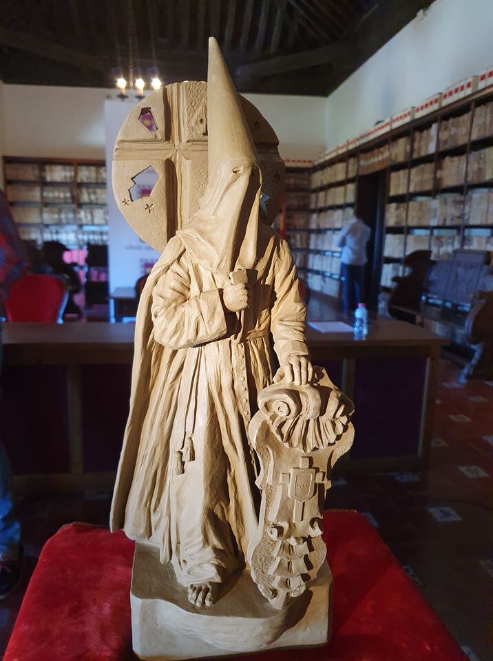 Boceto en barro del monumento a la Semana Santa de Úbeda