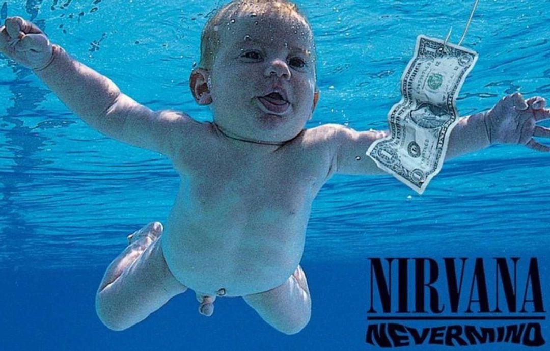 Portada del disco de &#039;Nevermind&#039;.