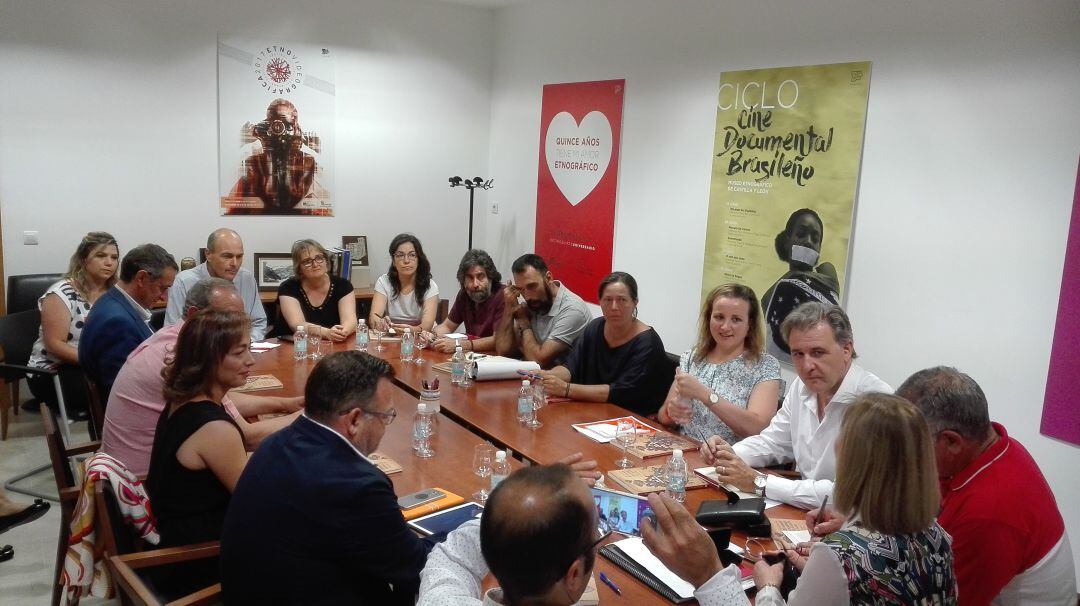 Momento de la reunión con los parlamentarios de Ciudadanos