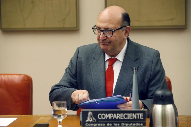 El presidente del Tribunal de Cuentas, Ramón María Álvarez de Miranda, comparece ante la Comisión para la auditoría de la calidad democrática, la lucha contra la corrupción y las reformas institucionales y legales hoy en el Congreso de los Diputados