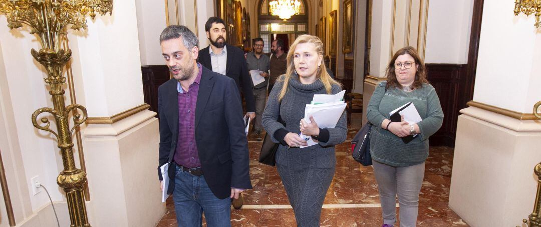 Xulio Ferreiro, Eugenia Vieito y Rocío Fraga