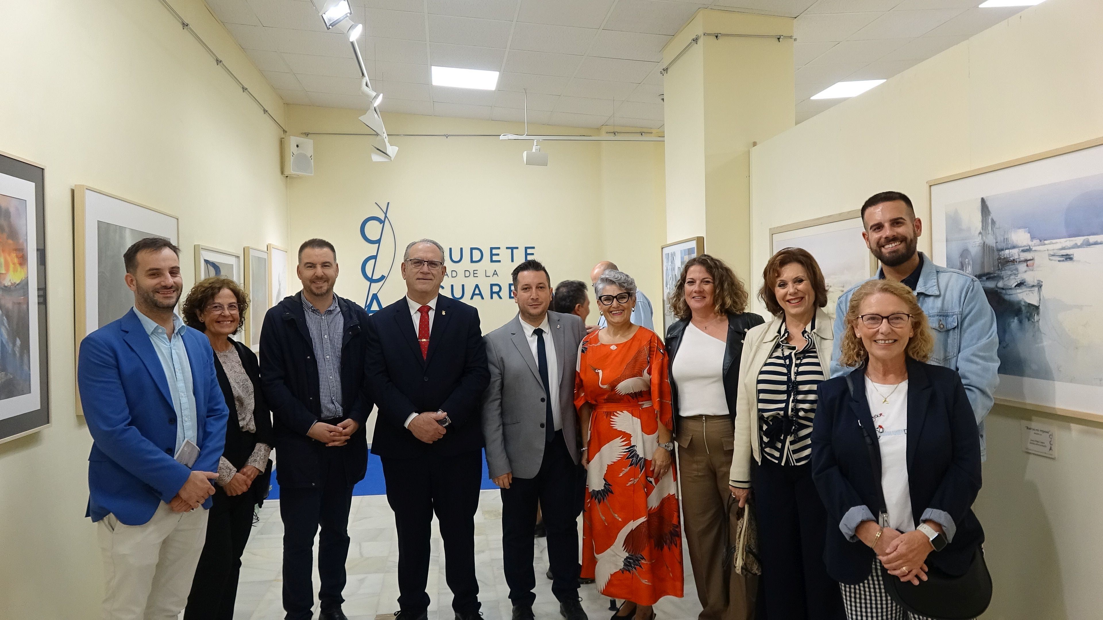 Corporación municipal en la inauguración