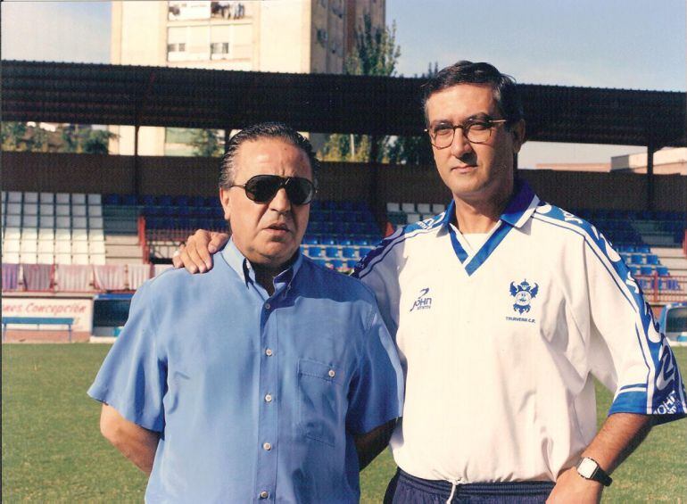 Manzano junto a Emiliano Rodríguez 