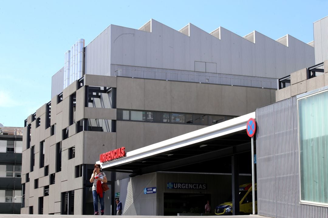 Entrada de urgencias en el Hospital Clínico de Valladolid