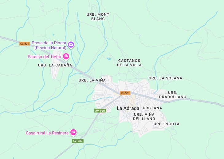 Mapa de La Adrada