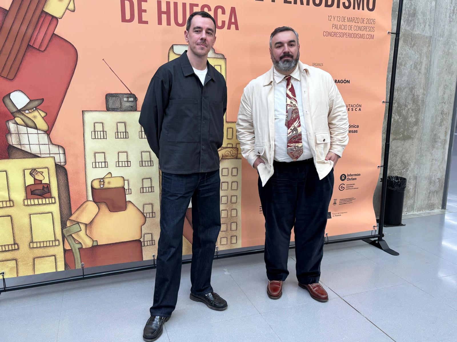 Alberto Casado y Rober Bodegas, Pantomima Full, en el Congreso de Periodismo de Huesca