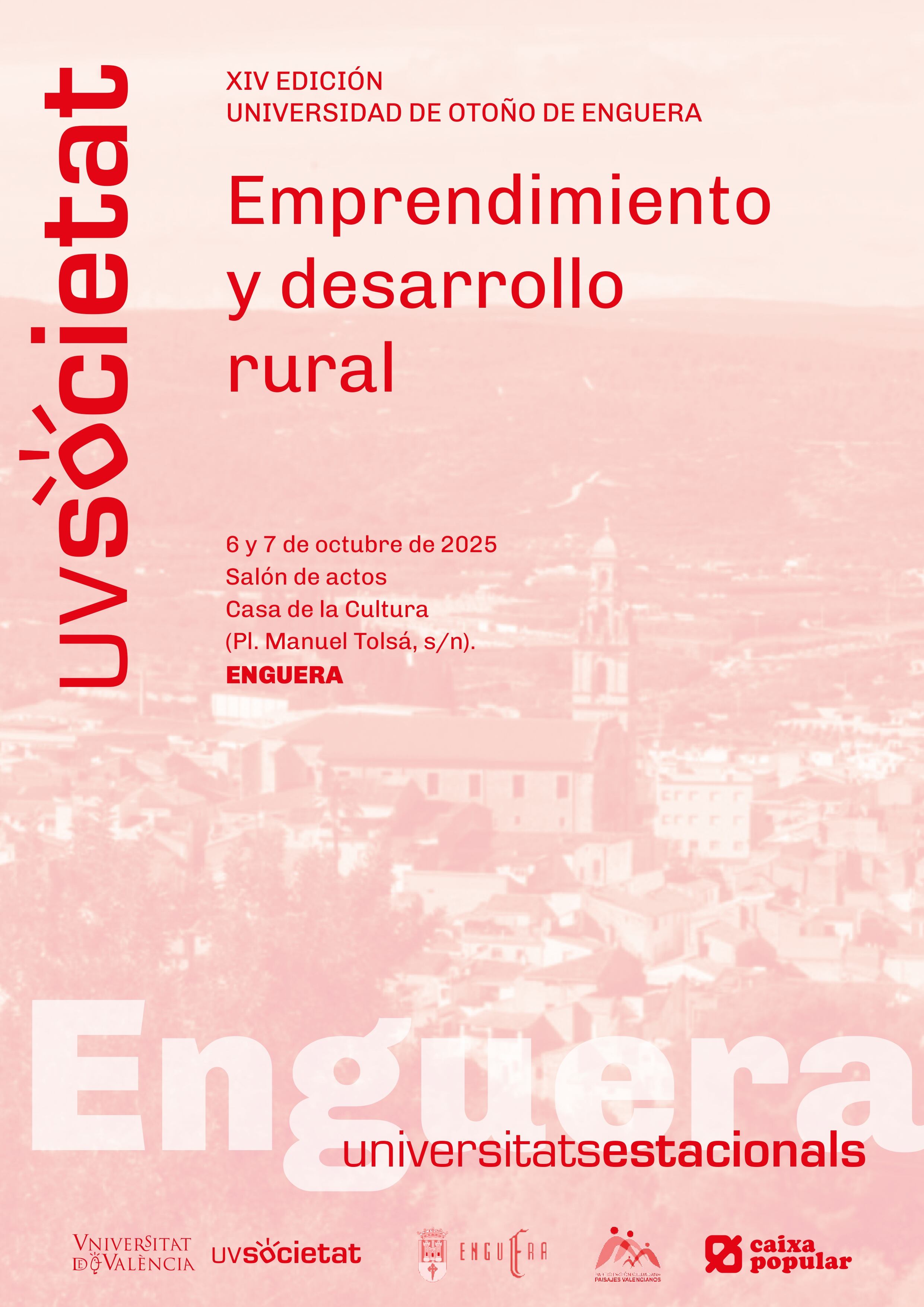 Cartel anunciador. Fuente: UV