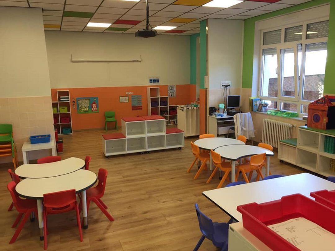 Aula en el colegio Claret 