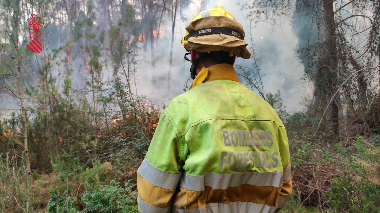 Imagen de incendio de Villanueva de Viver