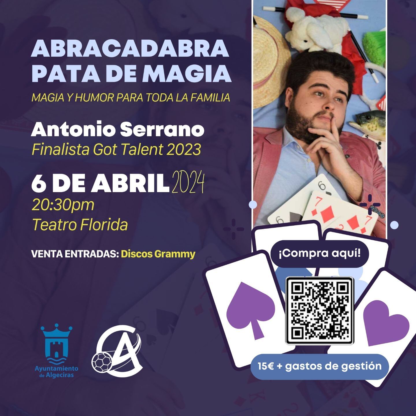 Cartel Abracadabra pata de magia.