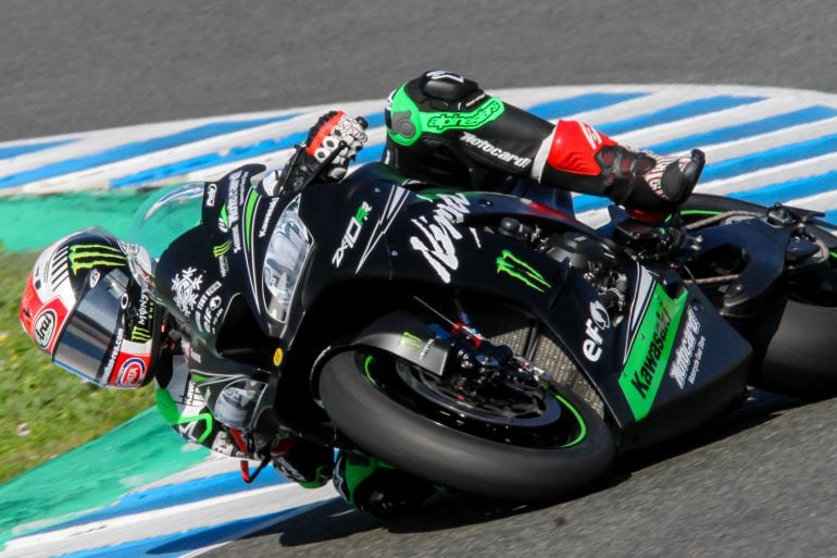 JOnathan Rea rodando el martes en el Circuito de Jerez