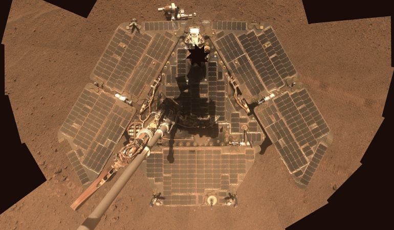 La sonda Opportunity en Marte.